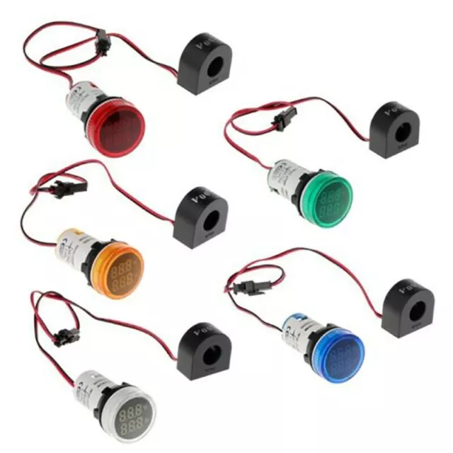 LED Digitalanzeige Voltmeter Amperemeter Spannungsprüfgerät AC 50-500V 0-100A