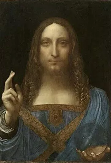 Gemälde Studie von Leonardo Da Vinci Meisterwerk Retter der Welt (122)