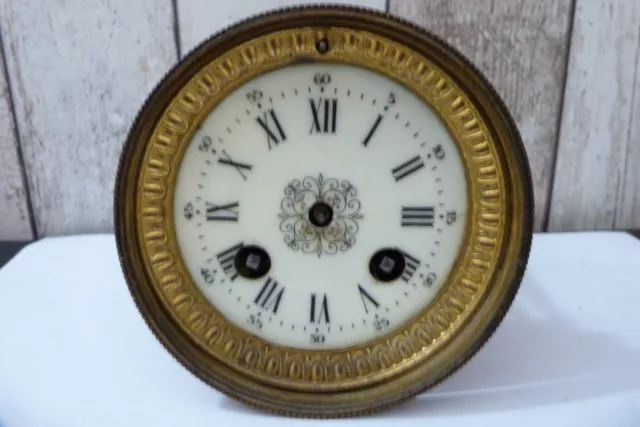 ancien mécanisme de pendule diamètre encastrement 95 mm a restaurer