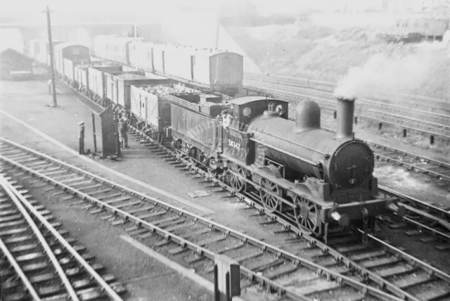 PHOTO BR British Railways Steam Locomotive Class 2F-K 58347 at Crewe Works 1951