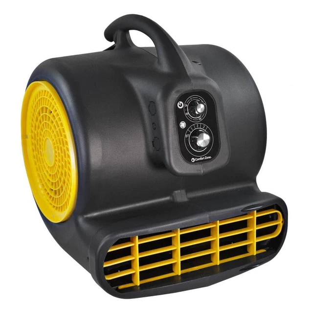 Comfort Zone Blower Fans 1/2 HP High Velocity Air Mover Carpet Dryer with Timer