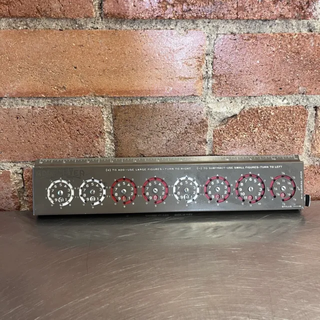 Vintage Addometer Adding Machine And Ruler