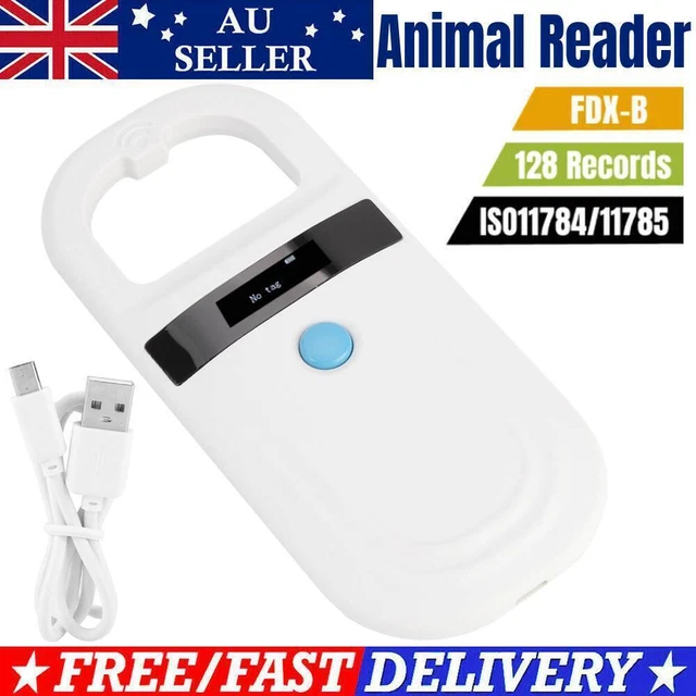 Pet Microchip Scanner Portable Handheld Animal Chip Reader Pet Microchip Reader-