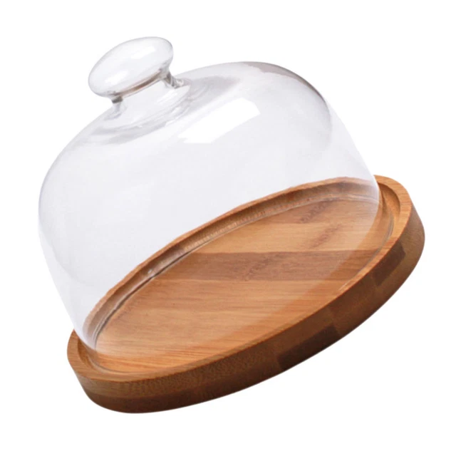 Barattoli In Vetro Per Alimenti Mason & Fable Da 350 Ml | Con Coperchi In Legno Di Acacia | Design A Coste | Set Da 6 | Ermetici E Impilabili