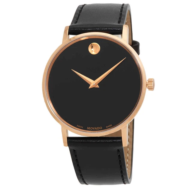 Movado Classic Museum Quartz Black Dial Men's Watch 0607315