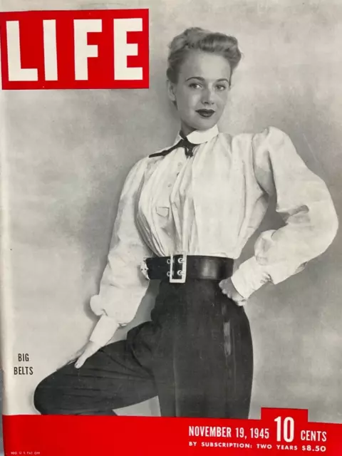 Life Nov 19 1945 First A-Bomb in NM, Army Football,OSS, Warsaw Ghetto destroyed