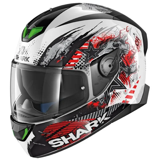 Casque Intégral Moto Shark Skwal 2 Switch Rider Taille L Helmet Casque