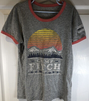 Abercrombie T-shirt Kids Camp Fitch NY Size 11/12 Tween Teen Short Sleeve