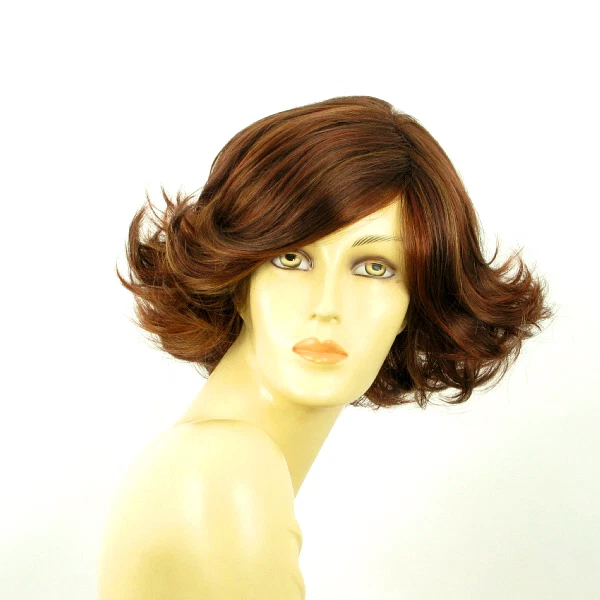 Perruque Longue Synthétique Couleur Châtain Cuivré Mêché Blond/rouge - Modèle DALILA 33H130