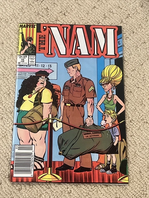 MARVEL COMICS THE 'NAM #15 (1988) MARK JEWELERS INSERT💎 - Only Available Copy!
