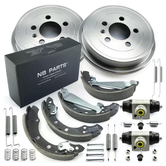 Bremsen Set Trommelbremse hinten für Audi A2 VW Fox Polo 6R 9N 9A4 PR 1KB