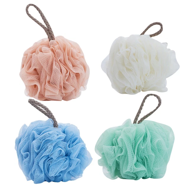 4 Pcs Duschwäscher Badeschwämme Schaumkörperwäsche Badeschwamm Badeblume