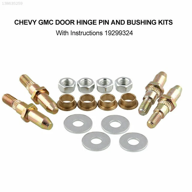 Car Door Hinge Pins Pin Bushing Kit Fit for Chevy Silverado GMC Sierra Truck SUV