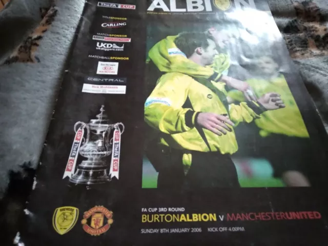 Burton Albion v Manchester United 2005/06 FA Cup