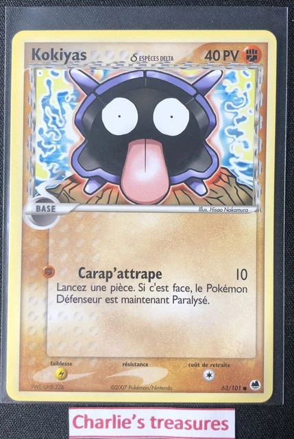 Carte Pokemon - Kokiyas - 63/101 - Iles Des Dragons - FR - NM+ / NEUF
