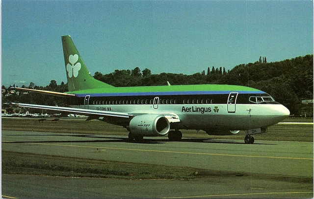 Postcard~Aer Lingus~Boeing 737-548~Airplane~Vintage~A67