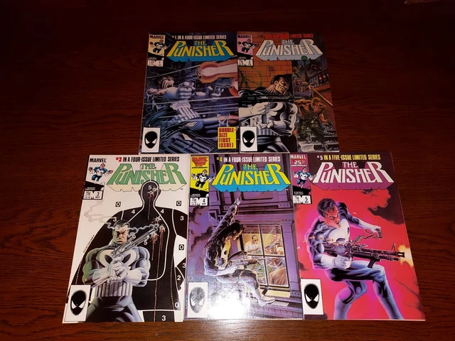The Punisher Limited Mini Series #1-5 (Vol. 1, 1986); Complete set, High Grade! 2