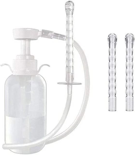 Vaginal Douche Cleansing System Female Syringe Cleaner Enema Reusable Rinse Port