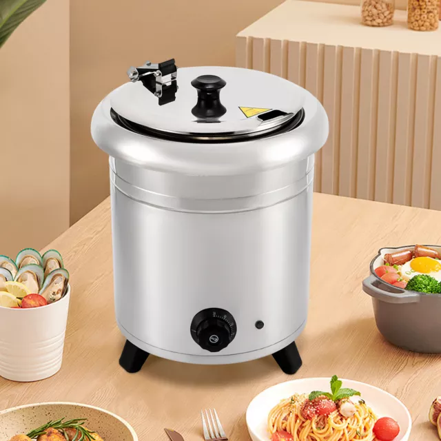 Commercial Electric Countertop Food Soup Warmer 400W Buffet Kitchen Restaurant