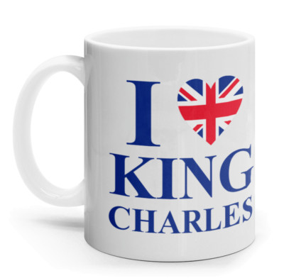 King Charles III Keramik-Tasse In Kopfform | Lebensmittelecht | Deko & Nutzung | Aus Dolomit-Keramik