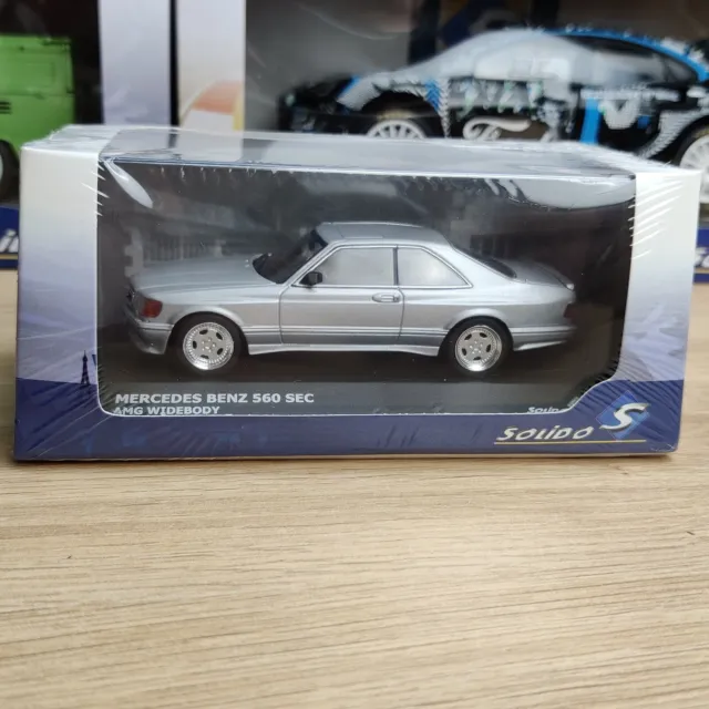 Solido Mercedes-Benz 560 Sec Amg Widebody Silver 1:43 N.b S4310903 Avc Blister