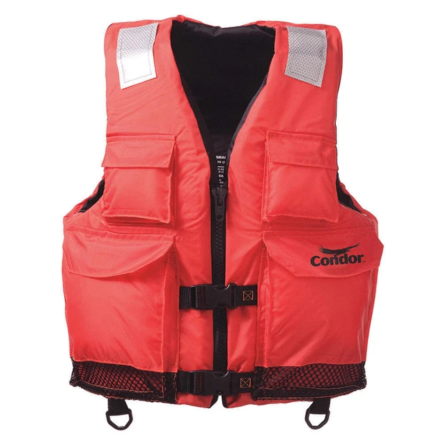 Chaqueta salvavidas comercial CONDOR 45MP80, III, S/M, 15-1/2 lb