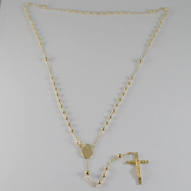 Collier Femme - Chaîne et Pendentif - Croix - Plaqué Or Jaune 750/1000 Collier Femme - Chaîne et Pendentif - Croix - Plaqué Or Jaune 750/1000