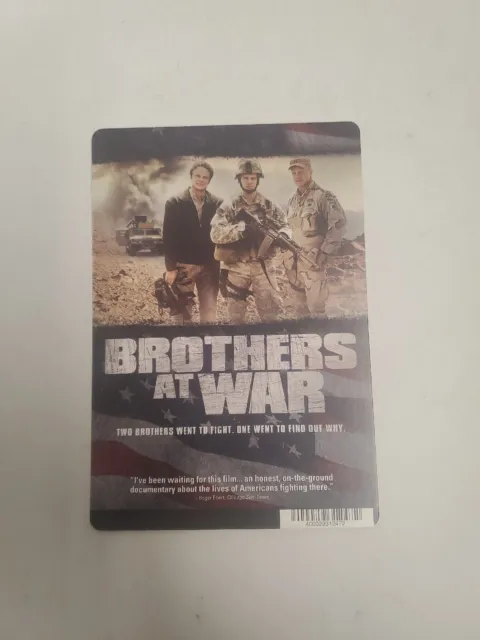 Brothers At War BLOCKBUSTER SHELF DISPLAY DVD BACKER CARD ONLY 5.5"X8"
