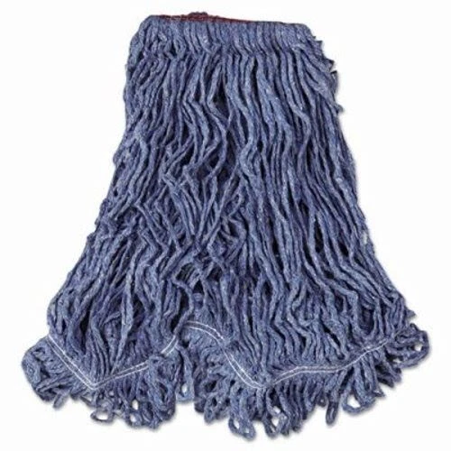 Rubbermaid Super Stitch Blend Mop Heads, Blue, Large, 6 Mops (RCPD213BLU)