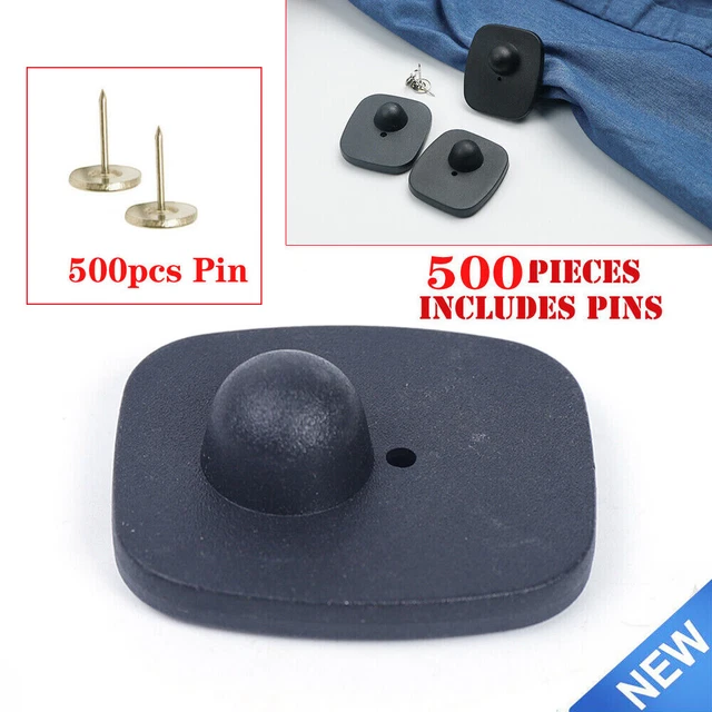 500PCS Hard Tags W/ Pins EAS Clothing Security Mini 8.2 MHZ Hard Anti Theft USA