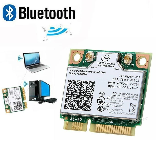 Scheda Di Rete Intel 7260.HMWWB - Wi-Fi + Bluetooth, M.2 - 2