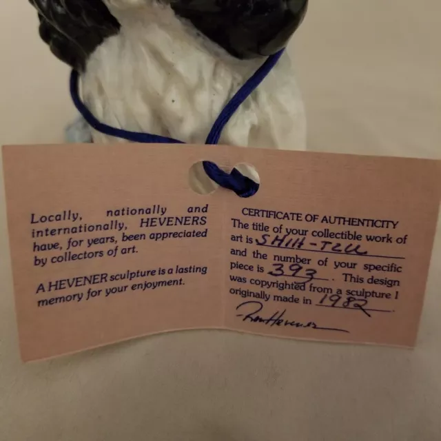 Ron Hevener Limited Edition numbered Shih-Tzu Dog Figurine 2