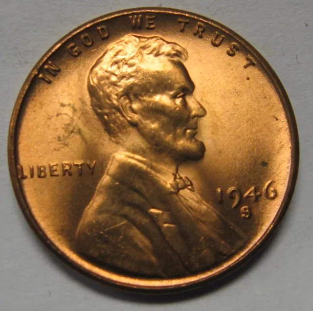1946-S Lincoln Wheat Cent in the CH BU Range Nice Coins Priced Right FREE S&H