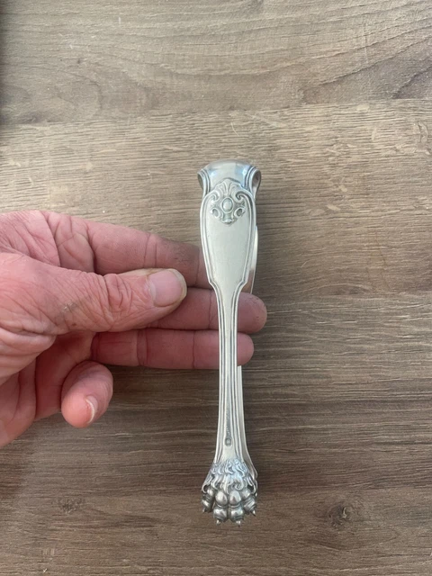Ancienne Pince à Sucre En Argent Massif - 68 Grammes - Très Bon État