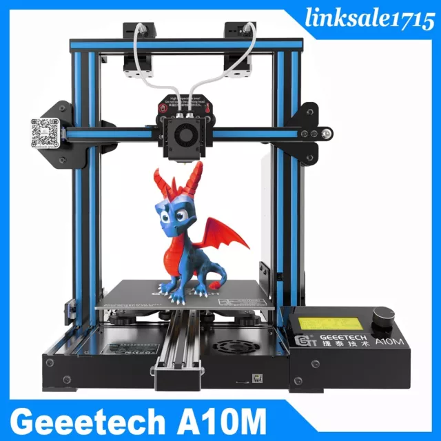 Upgraded Geeetech A10M 3D Printer Dual Extruder Mix-Color 220*220*260mm³