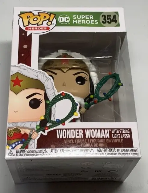 Funko Pop! DC Heroes Wonder Woman #354 w/ String Light Lasso, Holiday
