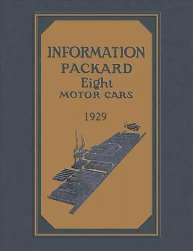 1929 Packard 8 Owners Manuell Standard Maßgefertigt Deluxe Eight Führung 626 633