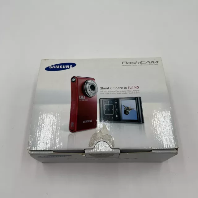 Samsung FlashCam 10MP Black Full HD Camera Camcorder HMX-U10RN/XAA