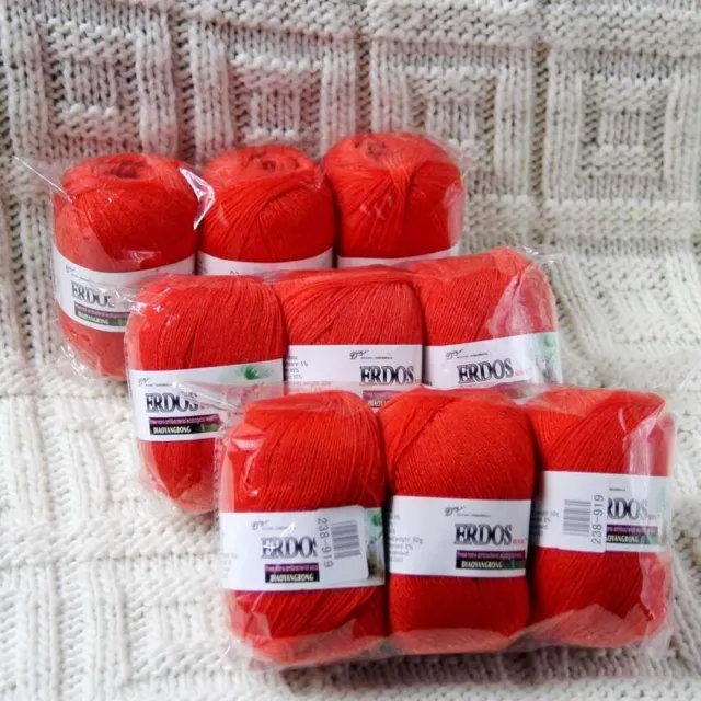 Sale 9BallsX50gr LACE  Acrylic Wool Cashmere Hand Rugs knitting Blanket Yarn 919