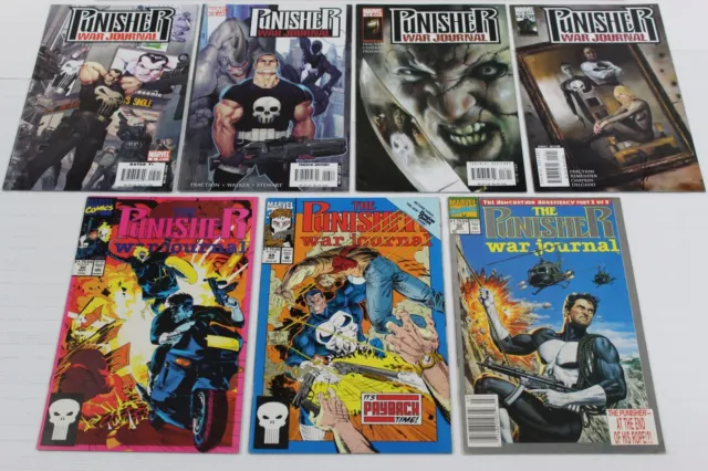 PUNISHER: WAR JOURNAL Vintage Mixed Lot of 7 Comic Books (Marvel) Reader to NM