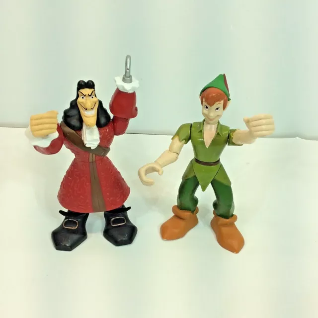 1999 DISNEY STORE PETER PAN CAPTAIN HOOK Adventurers 2 Figures Lot 6 Set  $20.00 - PicClick