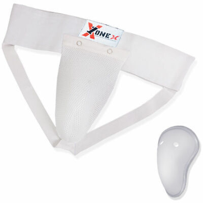 Protezione per l’inguine con coppa in gel da boxe MMA abdo con cinghie per arti marziali cricket sport 