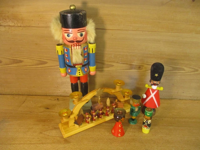 LOT Bastler Erzgebirge Schwibbogen Nussknacker Räuchermann Kerzenhalter