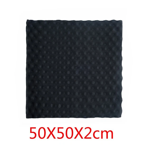 Tappetino isolamento acustico auto nero 50 50 2 cm rivestimento acustico tappeto deadener