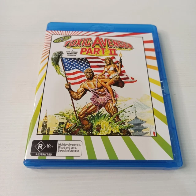 TOXIC AVENGER PART 2 (Blu-Ray) Horror Comedy Mop Boy Waste Region A B C ...