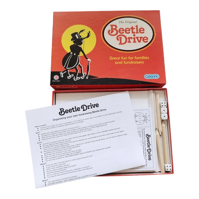 GIBSONS THE ORIGINAL Beetle Drive Party Game Vintage G254 New Other gibsons-the-original-beetle-drive-party-game-vintage-g254-new-other