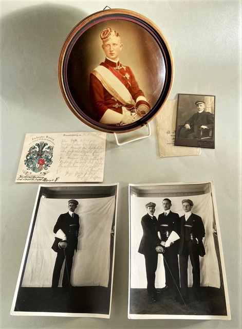 Konvolut  Studentika Mensur Schläger, Fotos Couleurkarte CAB Porträtbild