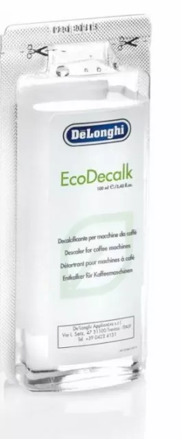 Delonghi EcoDecalk Mini - 1 Sachets - Coffee Machine Maker Cleaner Descaler