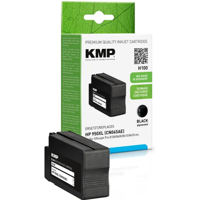 KMP H100 Tinte ERSETZT HP 950XL / CN045AE black OfficeJet Pro 251DW 276DW