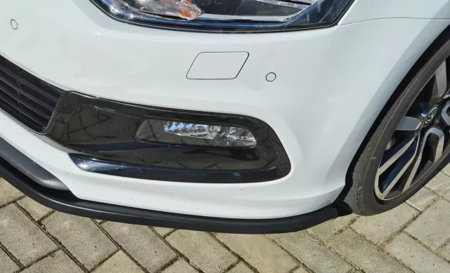 CUP Spoilerlippe für VW Polo 5 V Typ 6R R Line Bj. 09-14 Front Schwert Ansatz IN 2